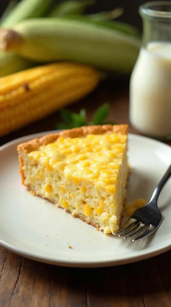 Bolo de milho que derrete na boca